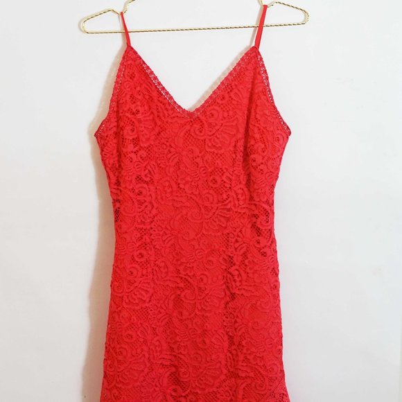 BB Dakota RSVP Rylee Lace Slip Dress in Pink 8 - Picture 3 of 5